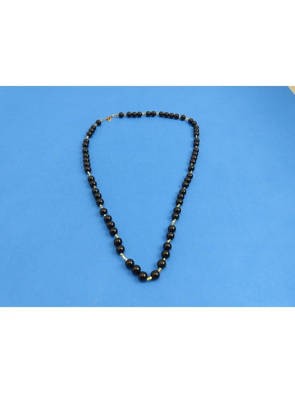 Suzanne Kalan Black Natural Stone Large Chunky Beaded Necklace